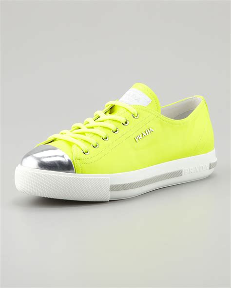 prada yellow tennis shoes|women's Prada shoes price.